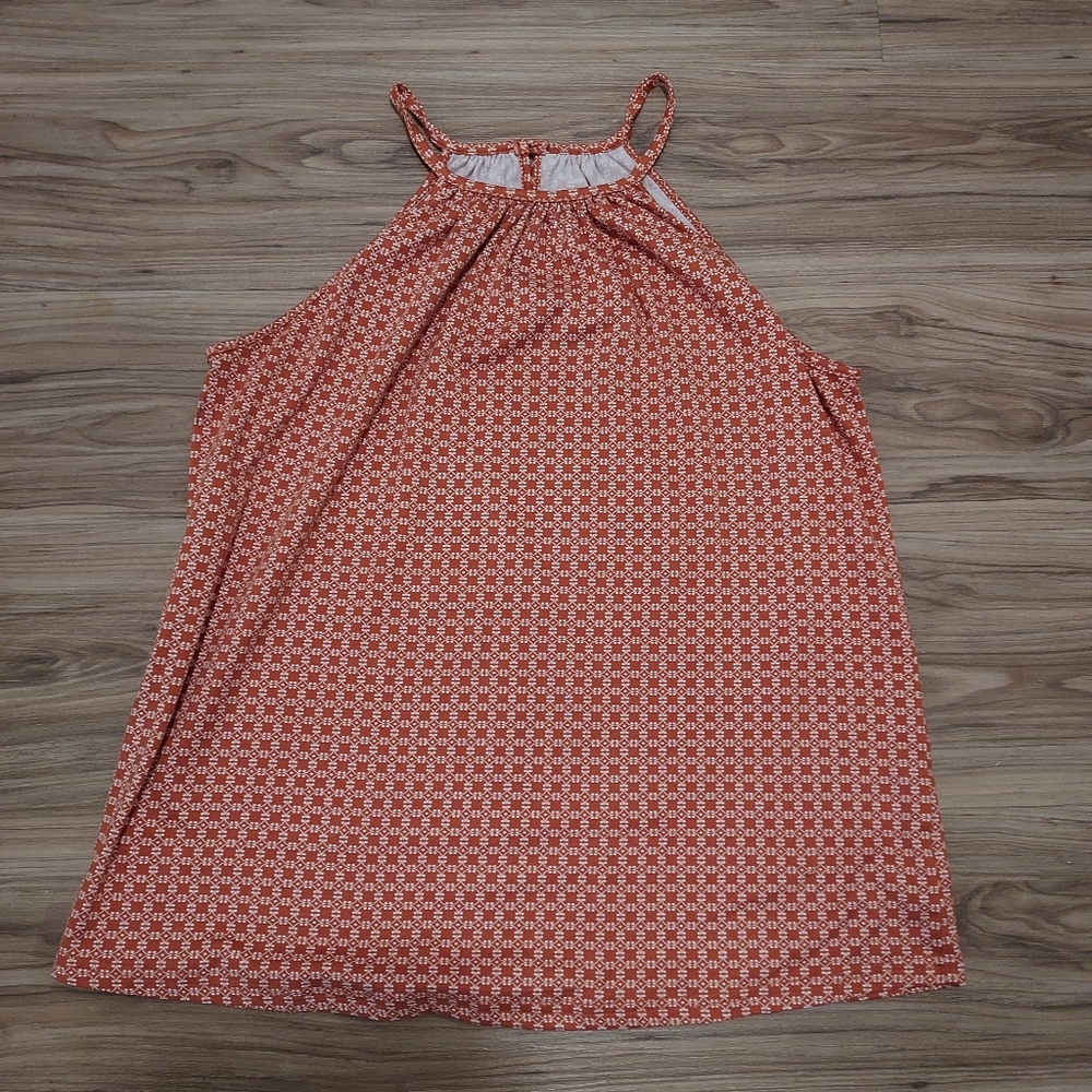 Rust Knit Halter Top
